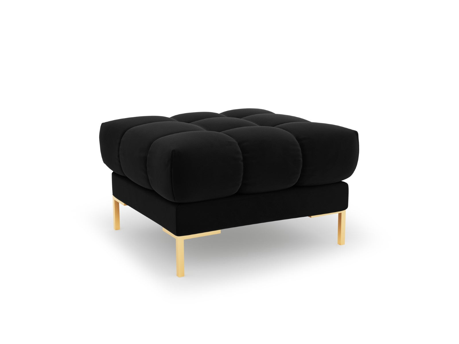 Cosmopolitan Design - Pouf "Bali" in velluto nero 