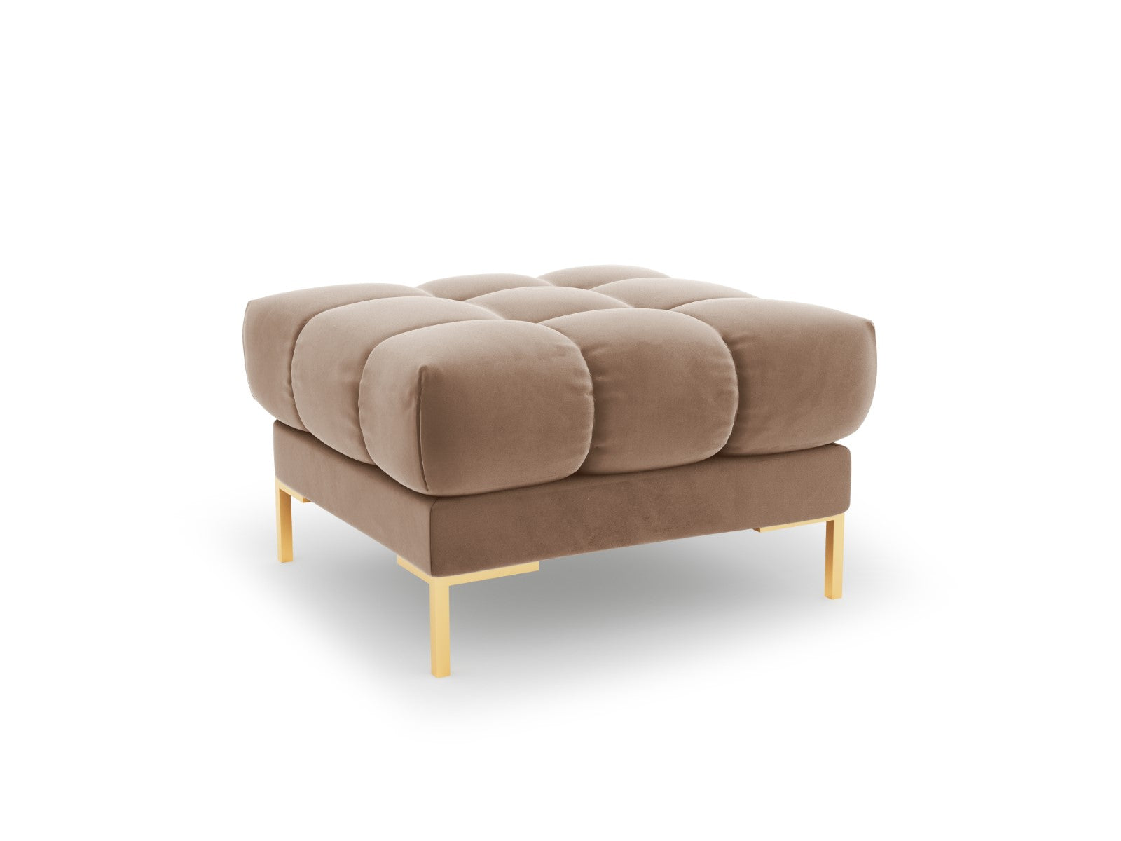 Cosmopolitan Design - Pouf "Bali" in velluto beige 