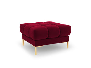 Cosmopolitan Design - Pouf "Bali" in velluto rosso 