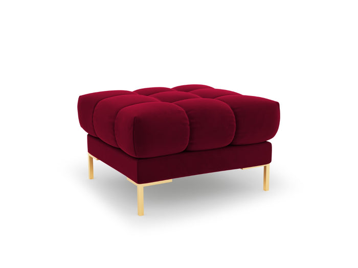 Cosmopolitan Design - Pouf "Bali" in velluto rosso 