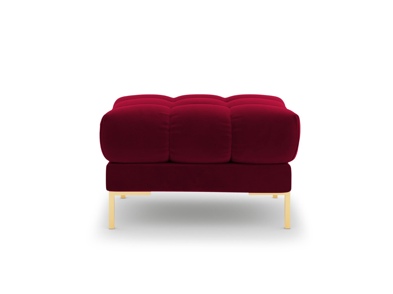 Cosmopolitan Design - Pouf "Bali" in velluto rosso 