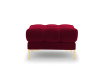 Cosmopolitan Design - Pouf "Bali" in velluto rosso 