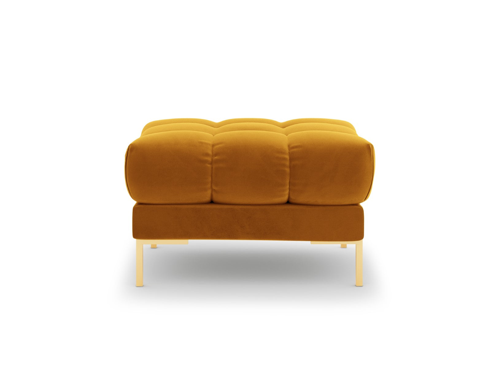 Cosmopolitan Design - Pouf "Bali" in velluto giallo 