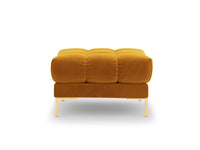 Cosmopolitan Design - Pouf "Bali" in velluto giallo 