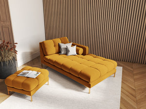 Cosmopolitan Design - Pouf "Bali" in velluto giallo 