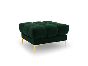 Cosmopolitan Design - Pouf "Bali" in velluto verde bottiglia 