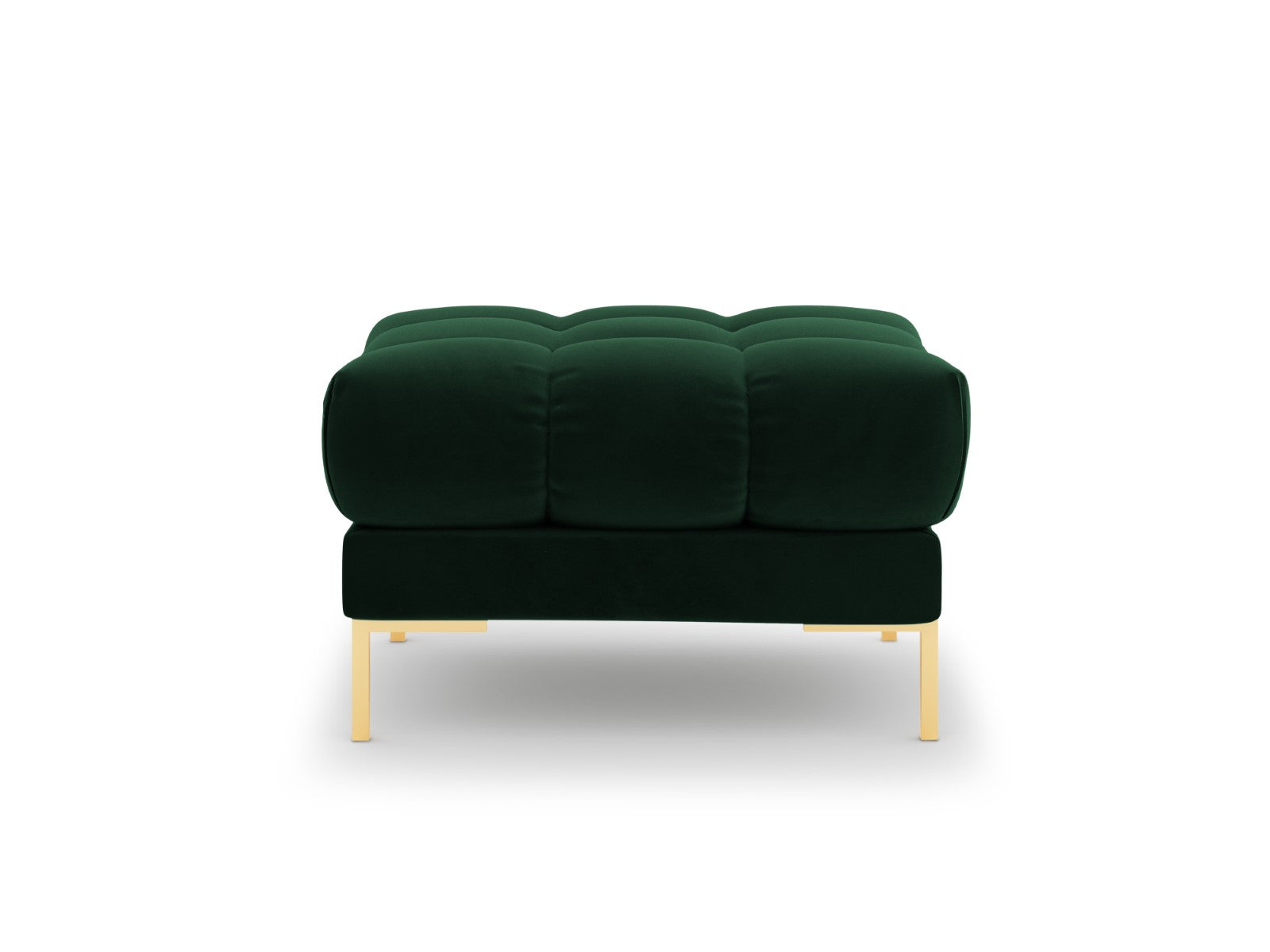 Cosmopolitan Design - Pouf "Bali" in velluto verde bottiglia 
