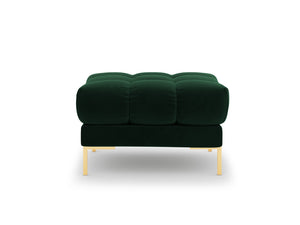 Cosmopolitan Design - Pouf "Bali" in velluto verde bottiglia 