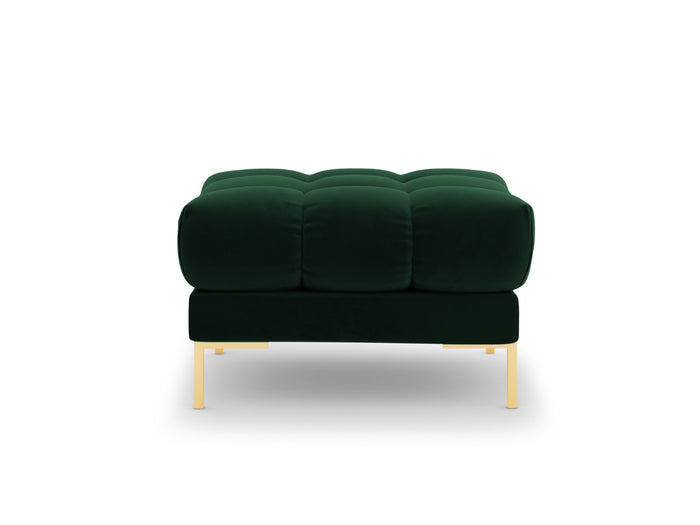 Cosmopolitan Design - Pouf "Bali" in velluto verde bottiglia 