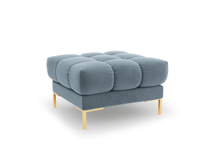Cosmopolitan Design - Pouf "Bali" in velluto azzurro 