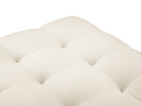 Cosmopolitan Design - Pouf "Bali" in velluto beige chiaro 
