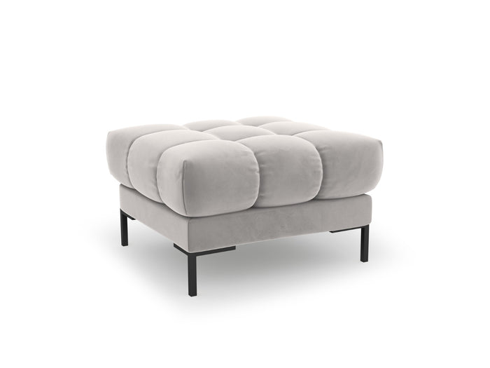 Cosmopolitan Design - Pouf "Bali" in velluto argento 