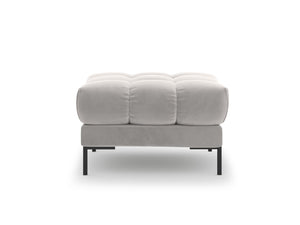 Cosmopolitan Design - Pouf "Bali" in velluto argento 