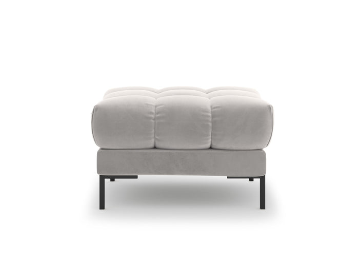 Cosmopolitan Design - Pouf "Bali" in velluto argento 