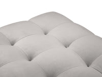 Cosmopolitan Design - Pouf "Bali" in velluto argento 