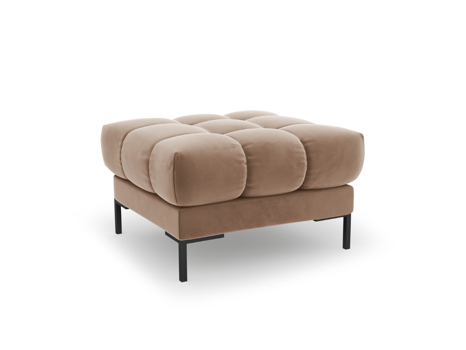 Cosmopolitan Design - Pouf "Bali" in velluto beige 