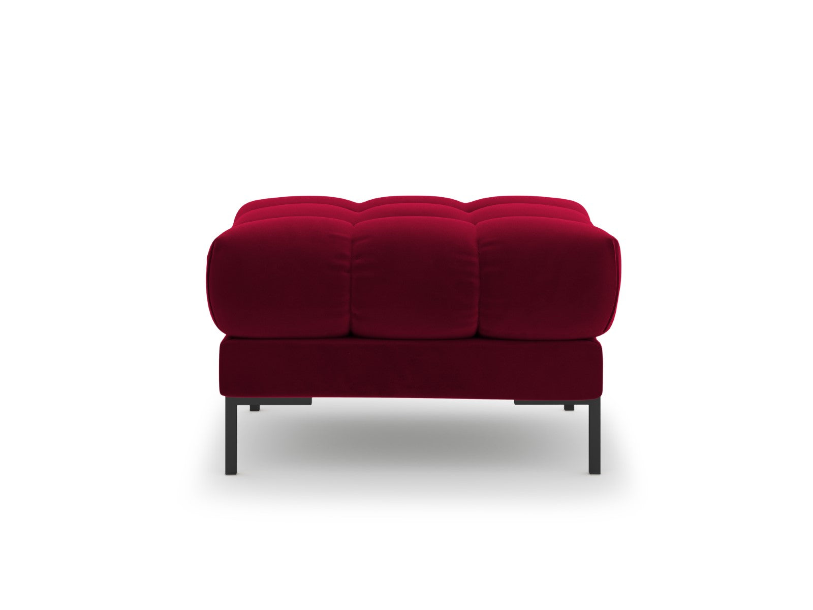 Cosmopolitan Design - Pouf "Bali" in velluto rosso 