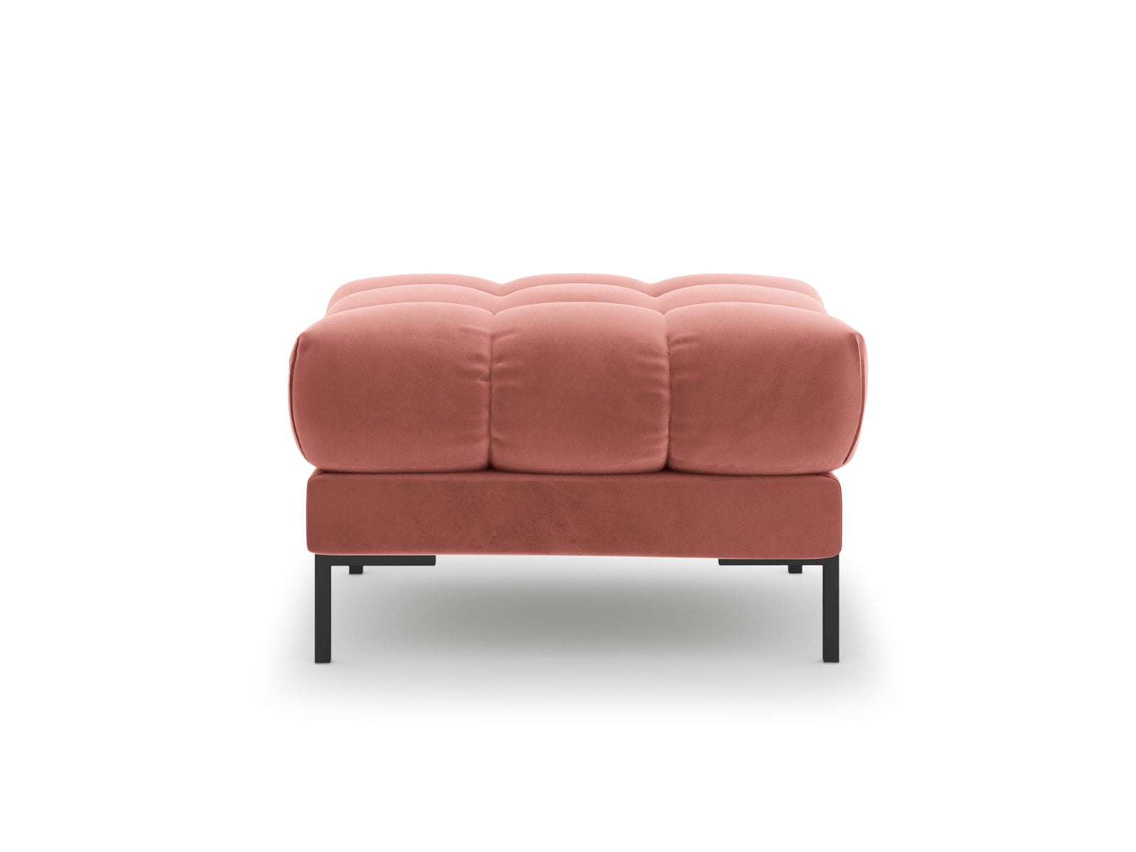 Cosmopolitan Design - Pouf "Bali" in velluto rosa 