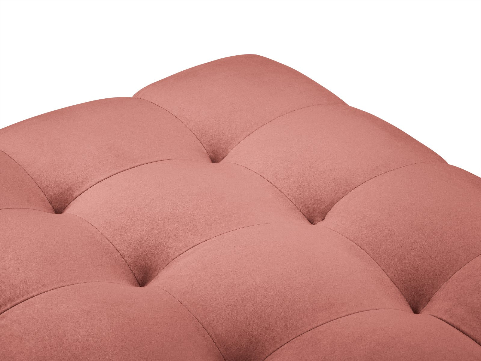 Cosmopolitan Design - Pouf "Bali" in velluto rosa 