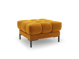 Cosmopolitan Design - Pouf "Bali" in velluto giallo 