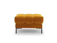 Cosmopolitan Design - Pouf "Bali" in velluto giallo 