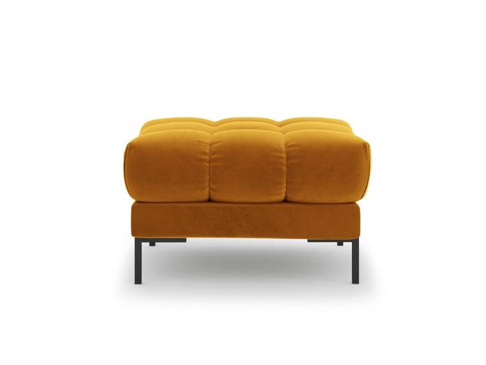 Cosmopolitan Design - Pouf "Bali" in velluto giallo 