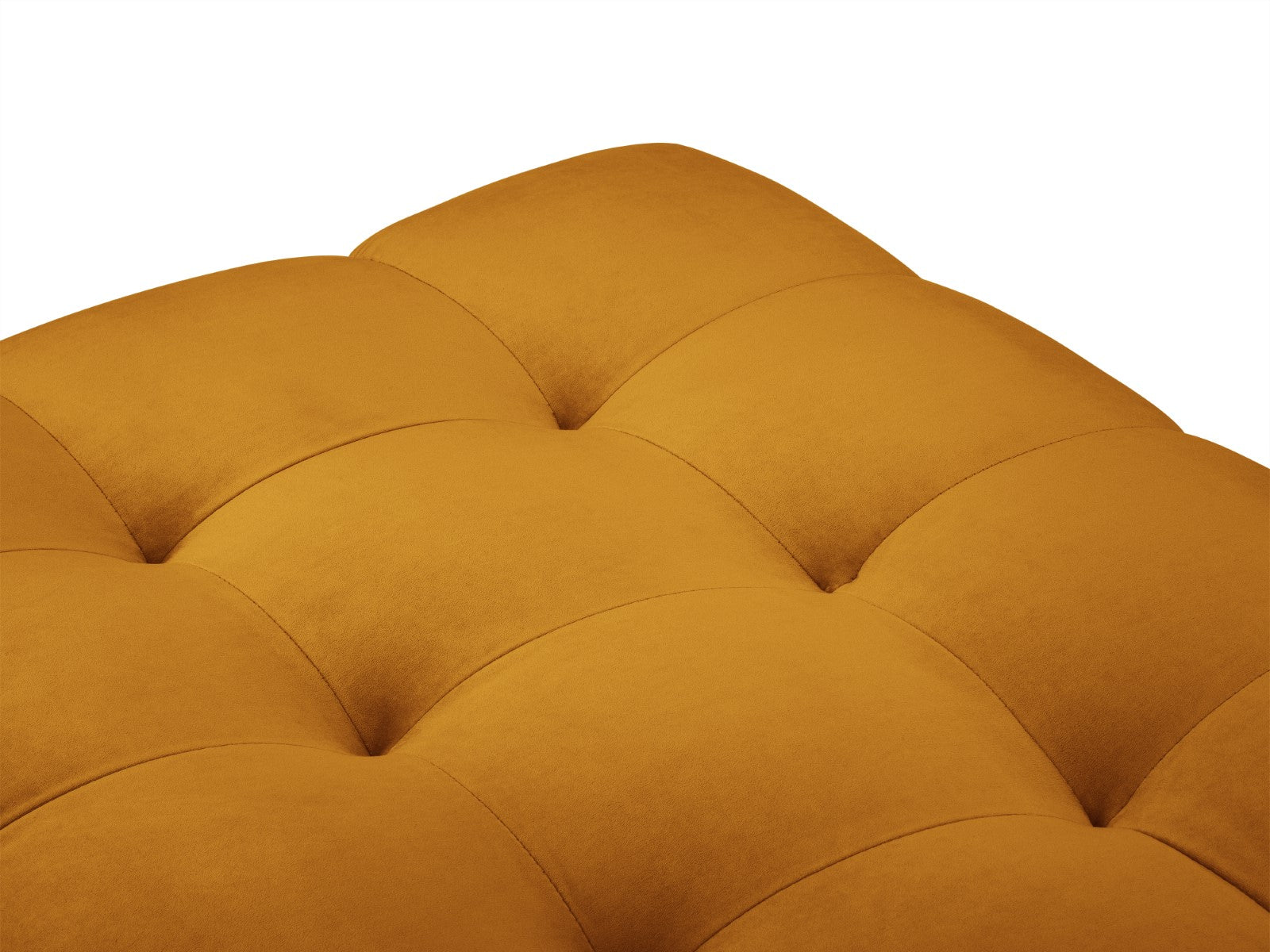 Cosmopolitan Design - Pouf "Bali" in velluto giallo 