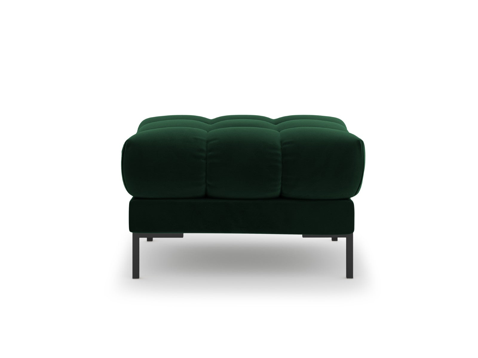 Cosmopolitan Design - Pouf "Bali" in velluto verde bottiglia 