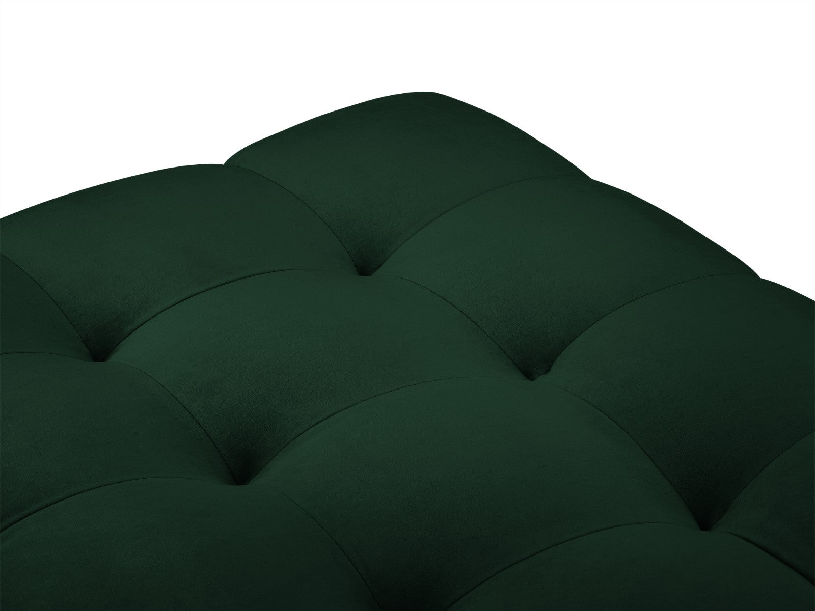 Cosmopolitan Design - Pouf "Bali" in velluto verde bottiglia 