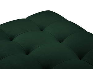 Cosmopolitan Design - Pouf "Bali" in velluto verde bottiglia 