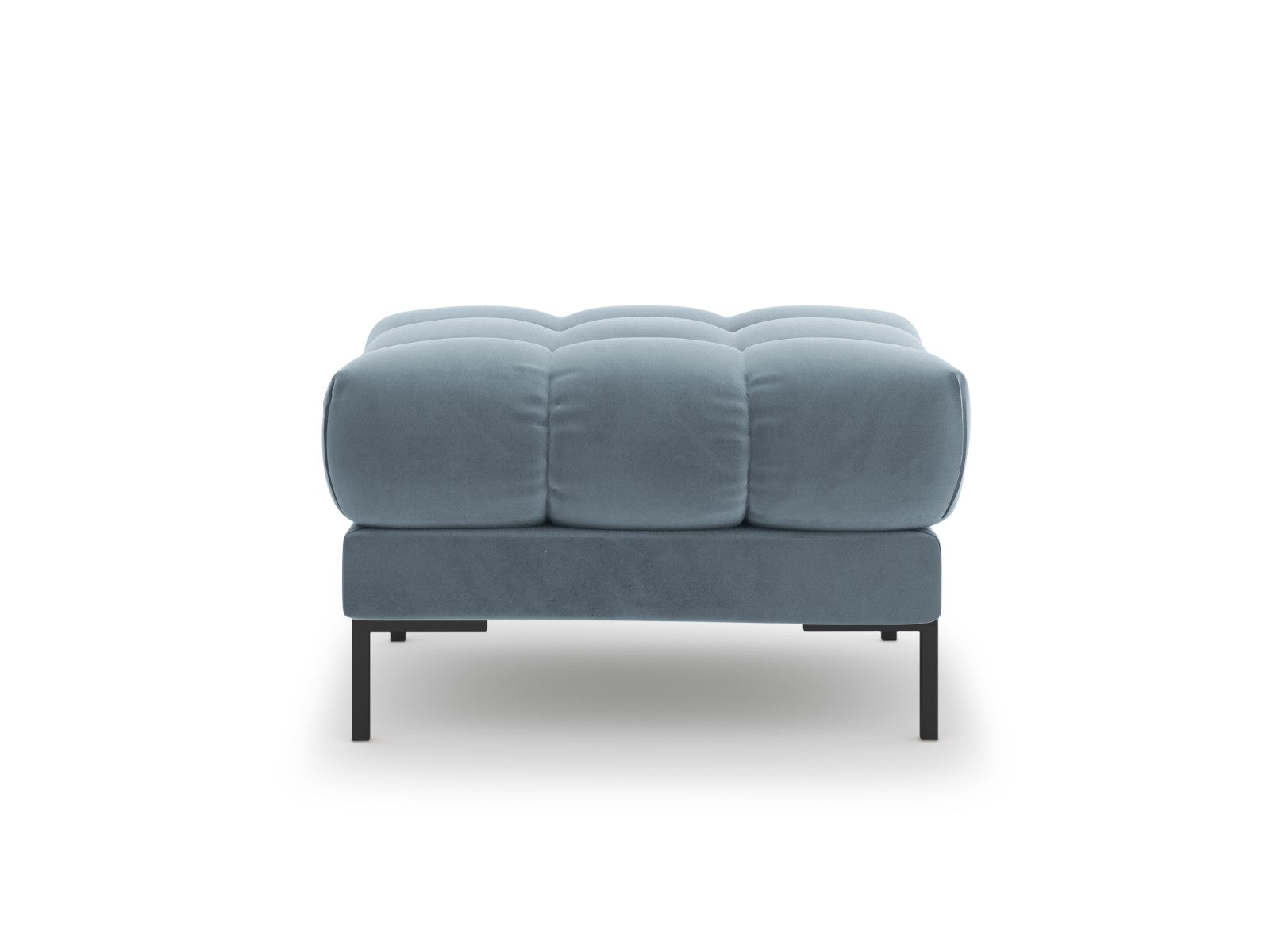Cosmopolitan Design - Pouf "Bali" in velluto azzurro 
