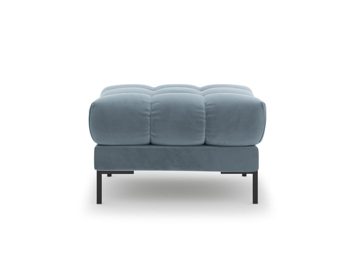 Cosmopolitan Design - Pouf "Bali" in velluto azzurro 