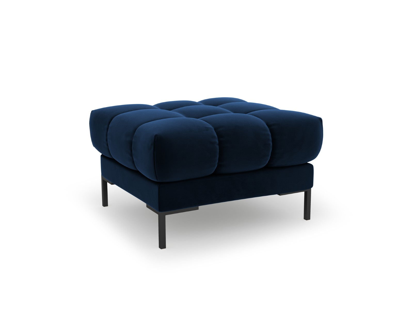 Cosmopolitan Design - Pouf "Bali" in velluto blu reale 