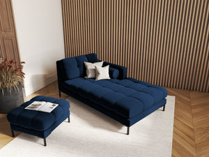 Cosmopolitan Design - Pouf "Bali" in velluto blu reale 