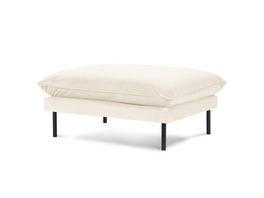 Cosmopolitan Design - Pouf "Vienna" in velluto beige chiaro 