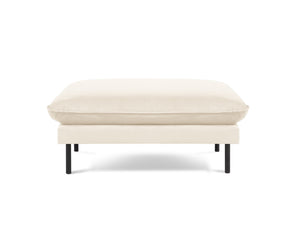 Cosmopolitan Design - Pouf "Vienna" in velluto beige chiaro 