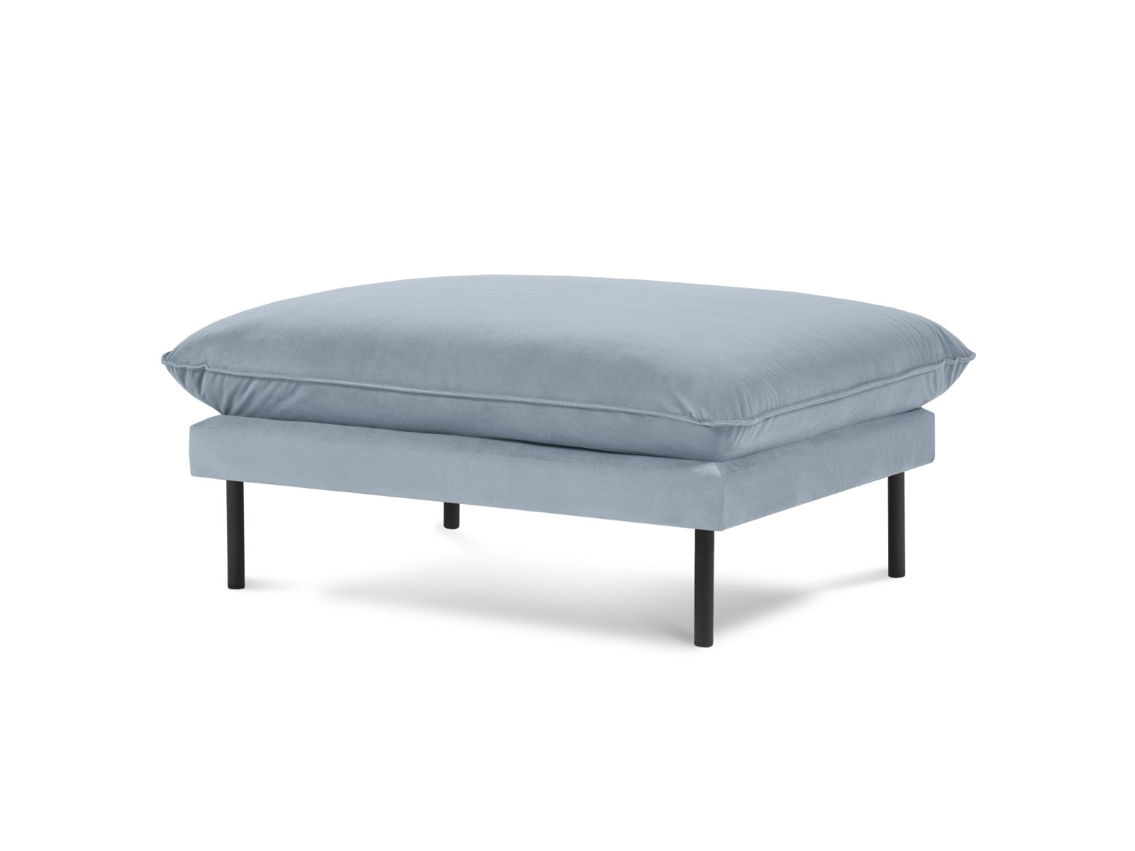 Cosmopolitan Design - Pouf "Vienna" in velluto azzurro 