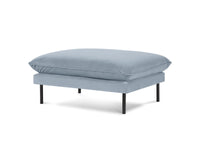 Cosmopolitan Design - Pouf "Vienna" in velluto azzurro 