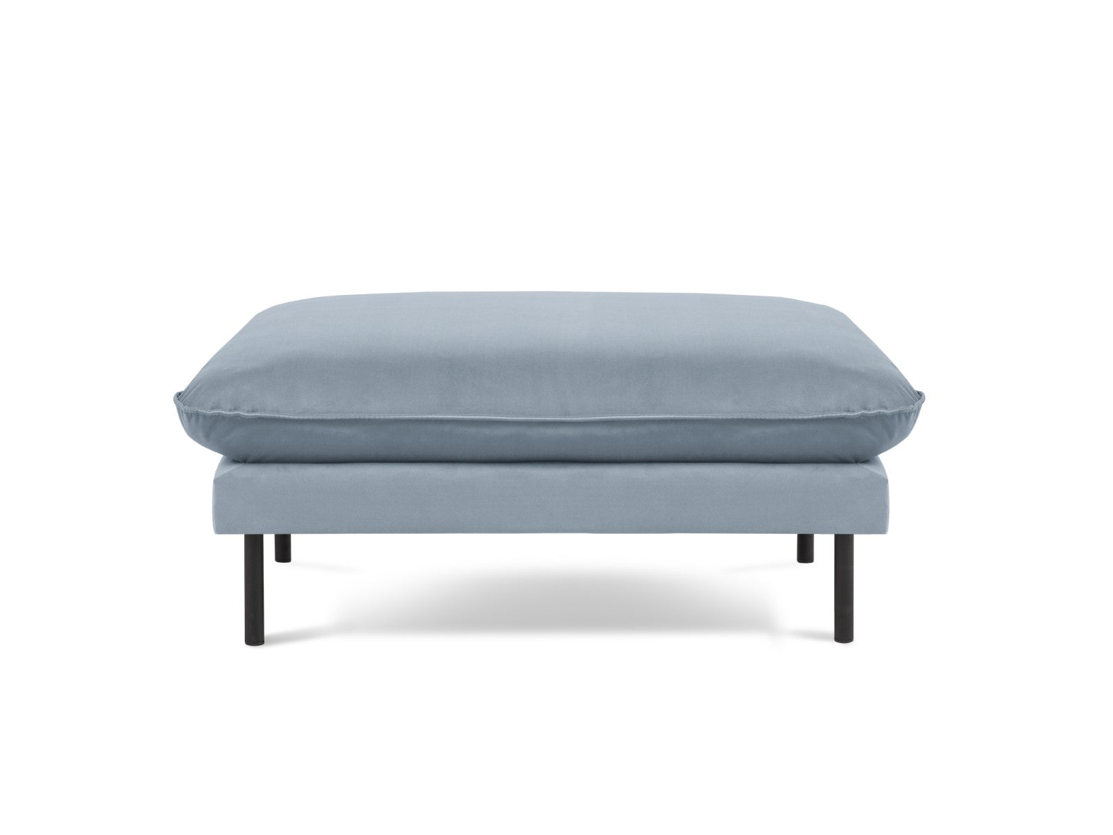 Cosmopolitan Design - Pouf "Vienna" in velluto azzurro 