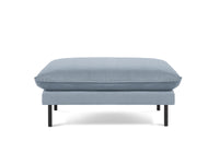 Cosmopolitan Design - Pouf "Vienna" in velluto azzurro 