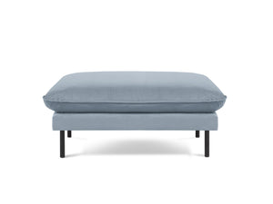 Cosmopolitan Design - Pouf "Vienna" in velluto azzurro 