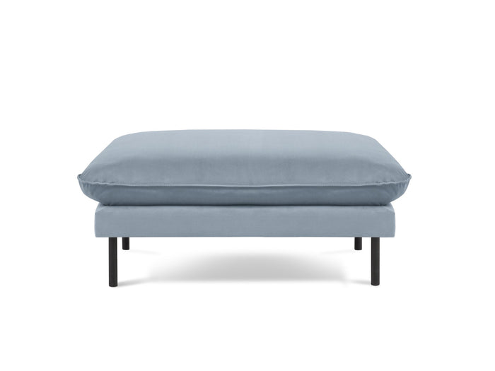 Cosmopolitan Design - Pouf "Vienna" in velluto azzurro 