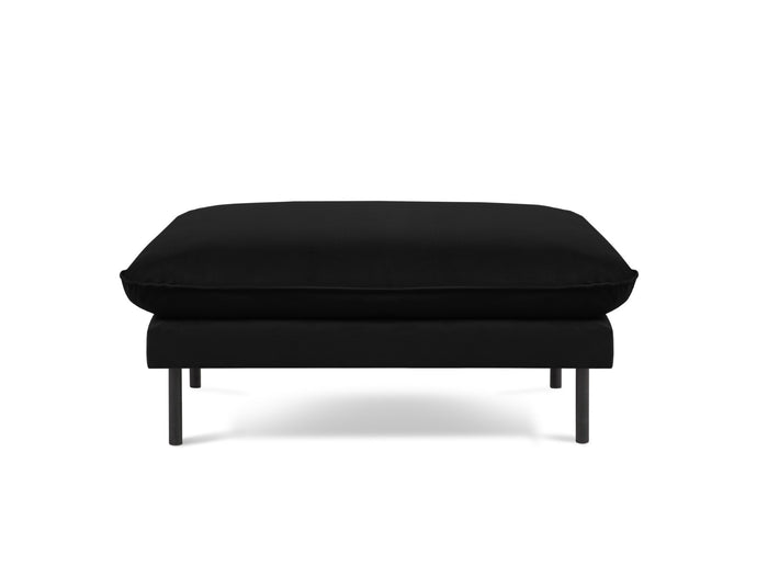 Cosmopolitan Design - Pouf "Vienna" in velluto nero 