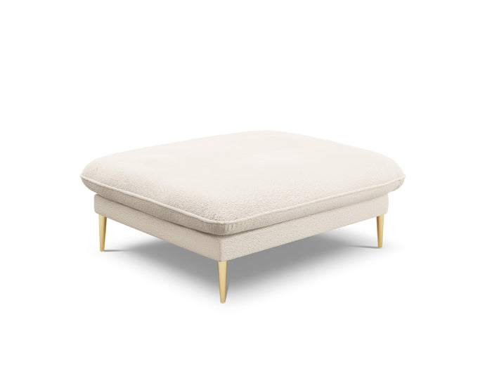 Cosmopolitan Design - Pouf "Vienna" in bouclé beige 