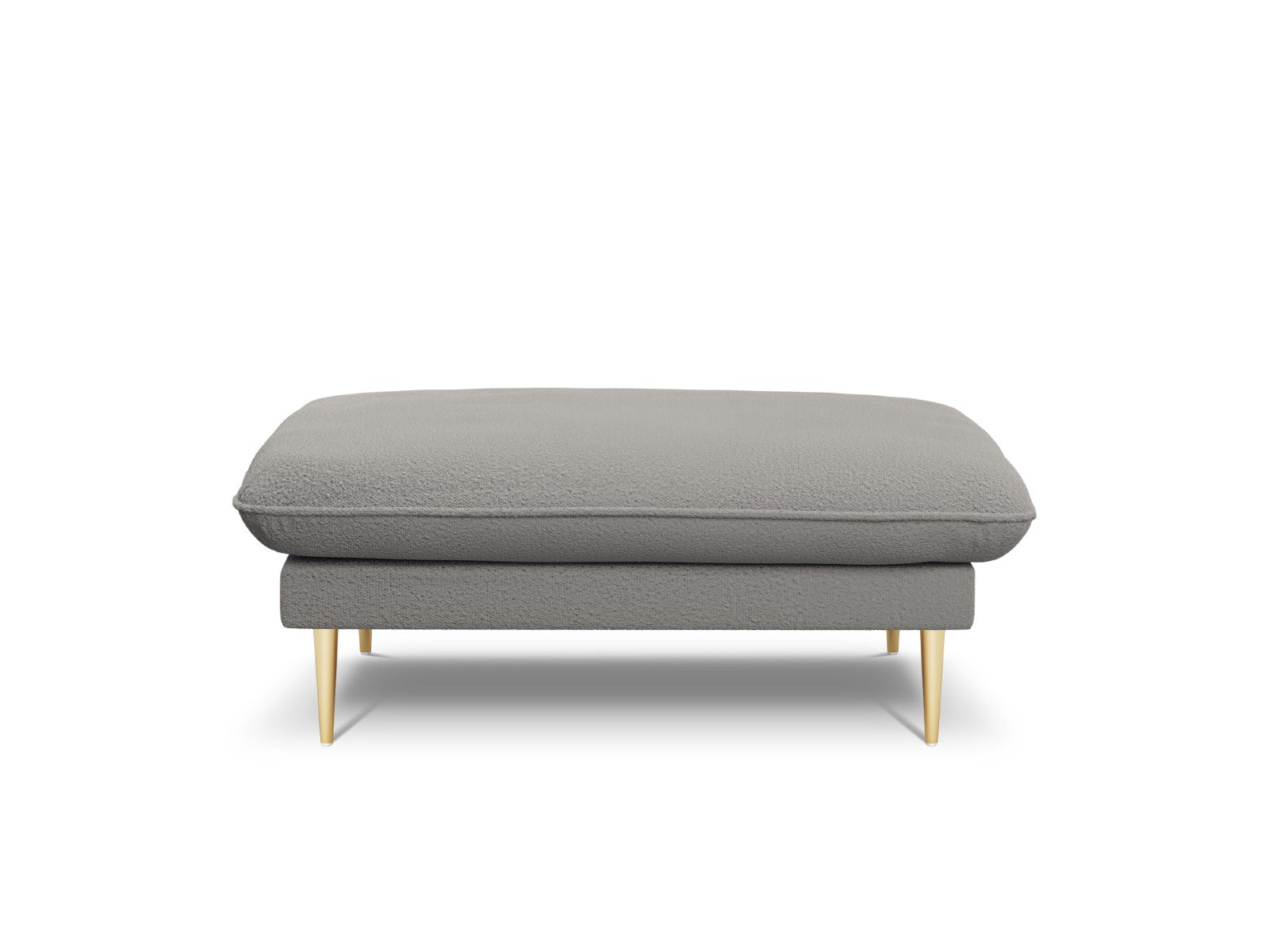 Cosmopolitan Design - Pouf "Vienna" in bouclé grigio 