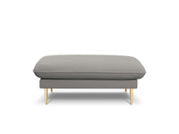 Cosmopolitan Design - Pouf "Vienna" in bouclé grigio 