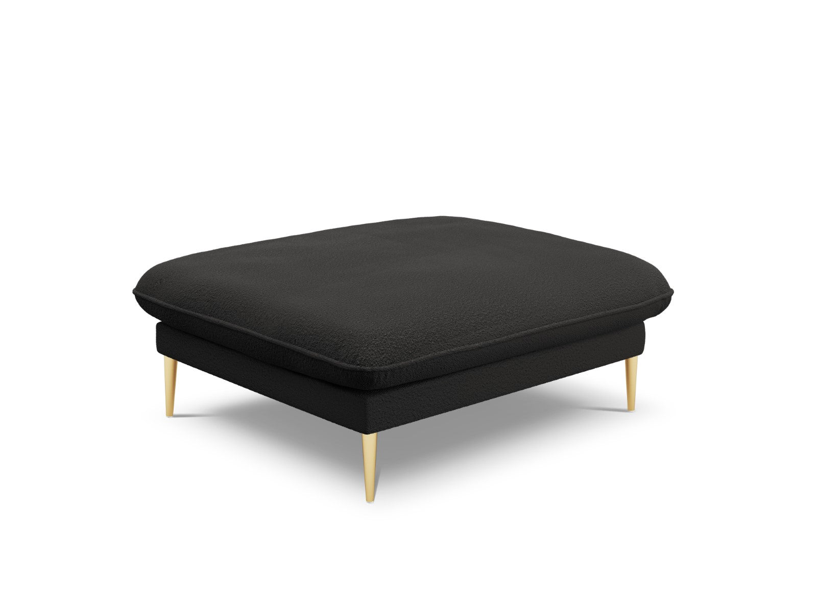 Cosmopolitan Design - Pouf "Vienna" in bouclé nero 