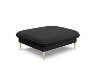 Cosmopolitan Design - Pouf "Vienna" in bouclé nero 