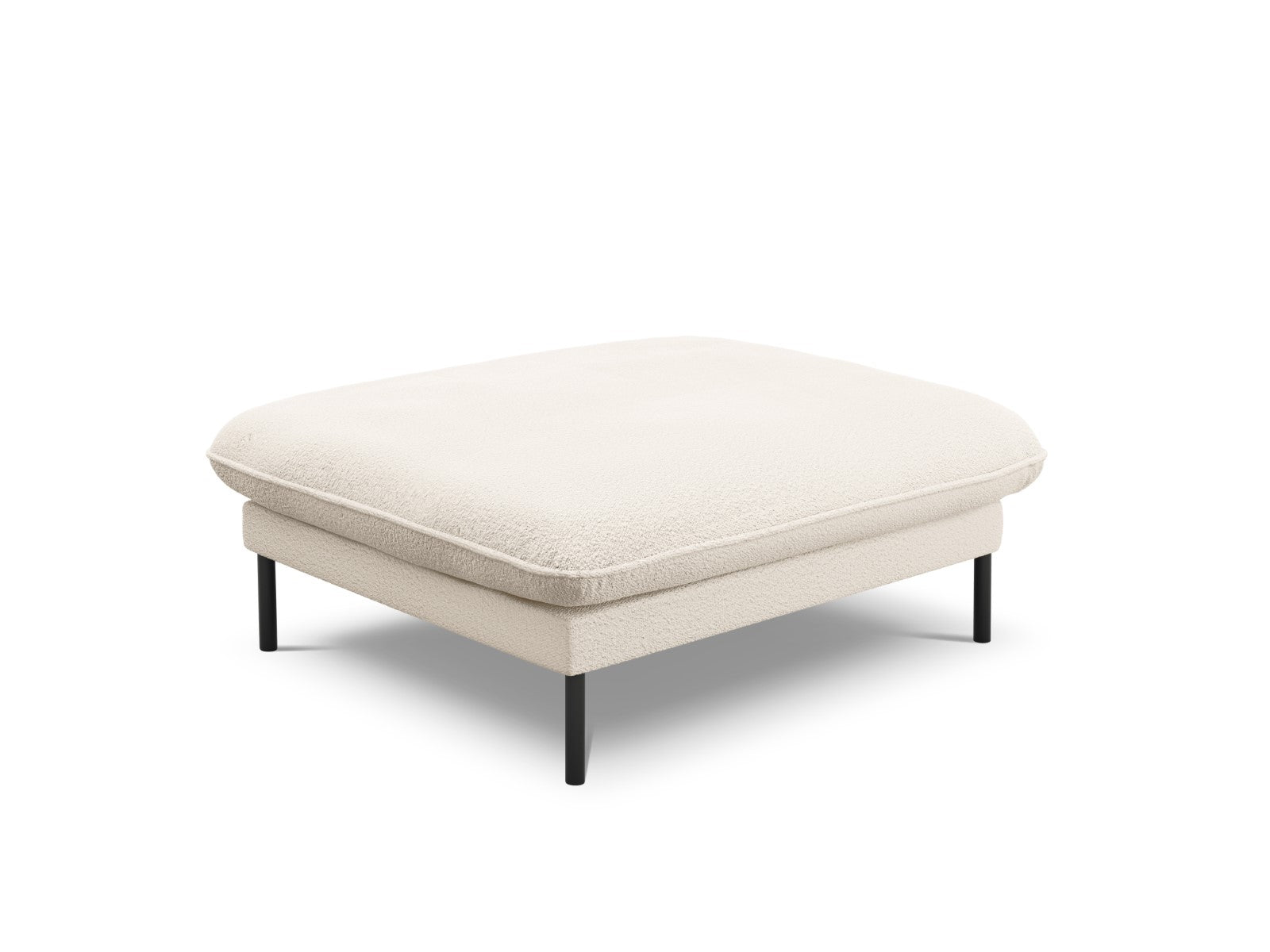 Cosmopolitan Design - Pouf "Vienna" in bouclé beige 