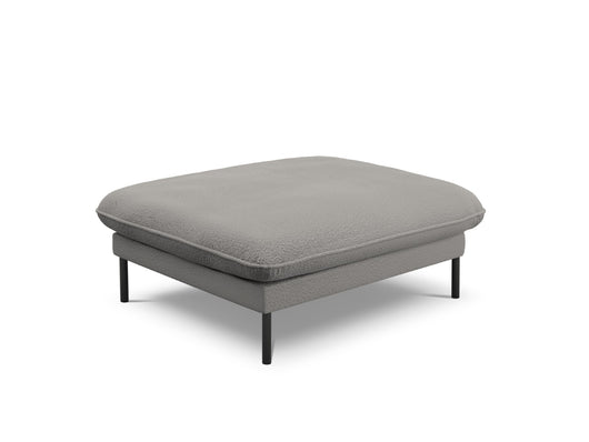 Cosmopolitan Design - Pouf "Vienna" in bouclé grigio 